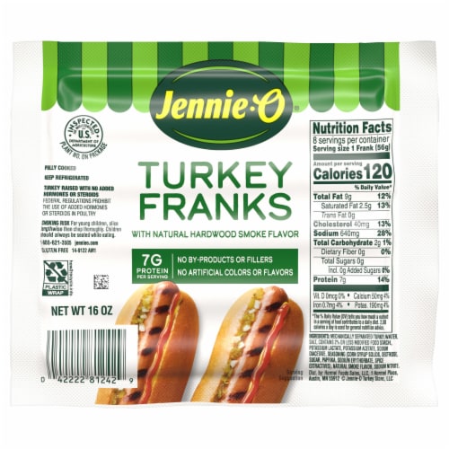 Jennie-O® Jumbo Turkey Franks Perspective: front