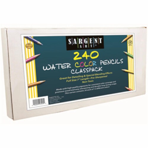 240 Ct Sargent Watercolor Pencil Best Buy Assortment 7 In Perspective: front
