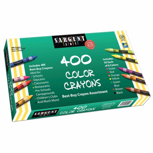 Sargent Art Best Buy Crayon Assortment 400 Standard Crayons Perspective: front