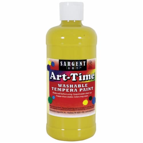 Sargent Art SAR173402 16 oz Art-Time Washable Paint - Yellow Perspective: front
