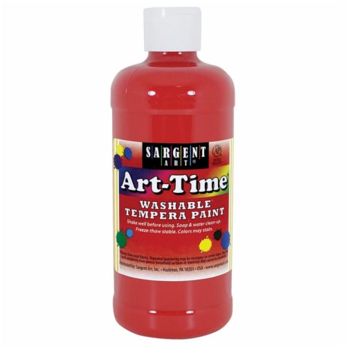 Sargent Art SAR173420 16 oz Art-Time Washable Paint - Red Perspective: front