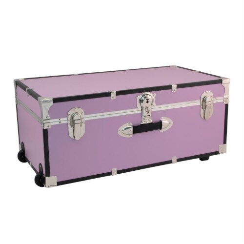 Pink Seward Trunk Wheeled Footlocker Pink Seward Trunk Wheeled Footlocker