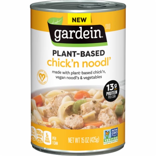 Gardein® Vegan Plant-Based Chick'n Noodl' Soup Perspective: front