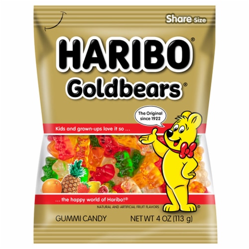 Haribo Gold-Bears Gummi Candy Perspective: front