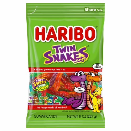 Haribo® Twin Snakes® Sweet & Sour Gummi Candy Perspective: front