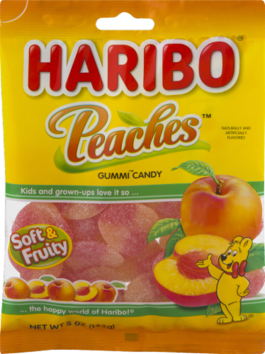Haribo® Gummi Peaches™ Perspective: front