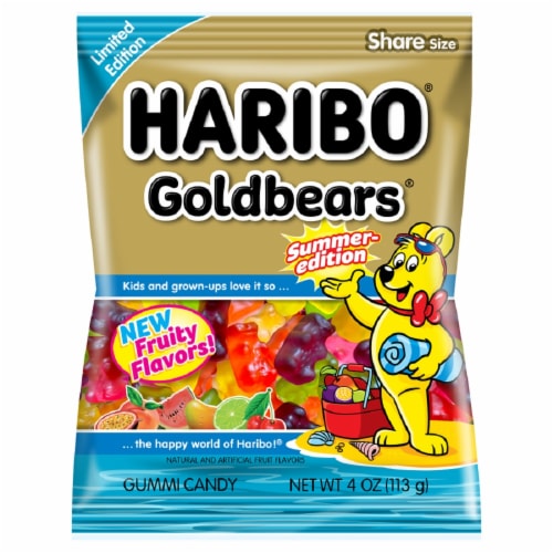 Haribo Goldbears Summer Edition Gummi Candy Bag Perspective: front