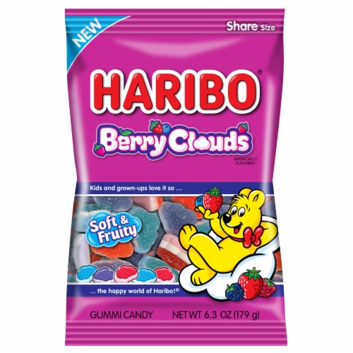 Haribo® Berry Clouds Gummy Candy Perspective: front