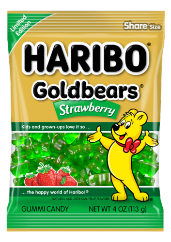 Haribo® Goldbears® Strawberry Gummi Candy Share Size Bag Perspective: front