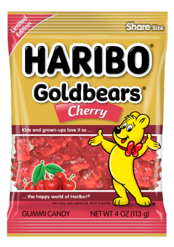 Haribo® Goldbears® Cherry Gummi Candy Share Size Bag Perspective: front