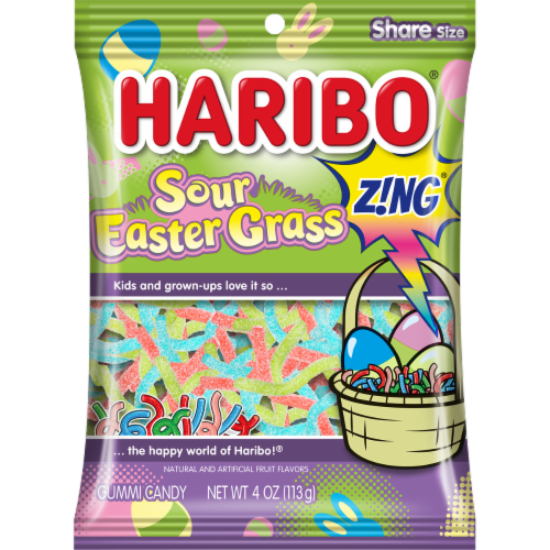 Haribo® of America Sour Easter Grass Perspective: front
