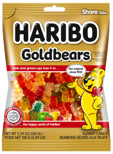 Haribo Gold Bears Gummi Candy Perspective: front
