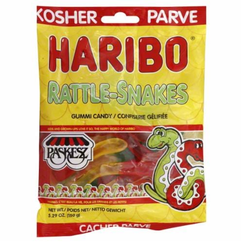 Haribo Kosher Rattle-Snake Gummi Candy Perspective: front