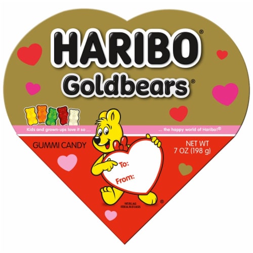 Haribo® Gold Bears® Gummi Candy Valentines Heart Box Perspective: front