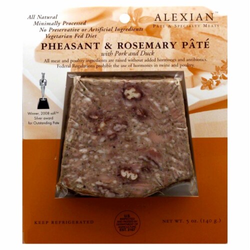 Alexian Pheasant & Rosemary Pate With Pork & Duck Perspective: front