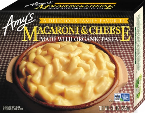 Amy's® Macaroni & Cheese Frozen Meal Perspective: front