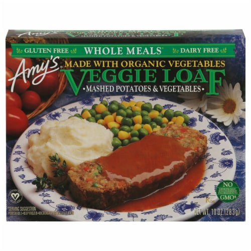 Amy's Veggie Loaf Frozen Meal Perspective: front