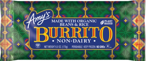 Amy's® Non-Dairy Beans & Rice Burrito Perspective: front