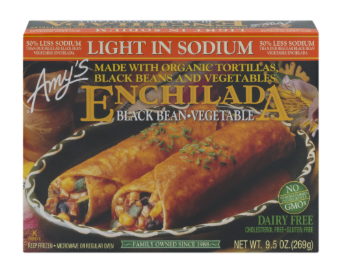 Amy's Black Bean & Vegetable Enchilada Perspective: front
