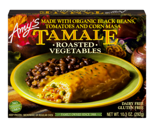Amy's Roasted Vegetables Tamale Perspective: front