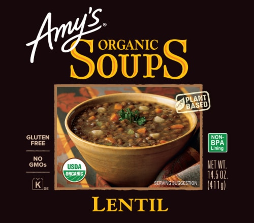 Amy's® Organic Lentil Soup Perspective: front