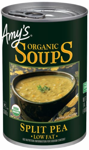 Amy's® Organic Low Fat Split Pea Soup Perspective: front