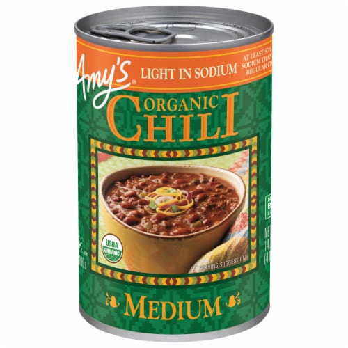 Amy's Organic Light in Sodium Medium Chili Perspective: front