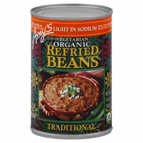 Amy's Organic Refried Beans Perspective: front
