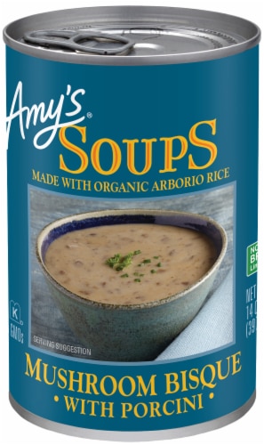 Amy's® Soups Mushroom Porcini Bisque Perspective: front