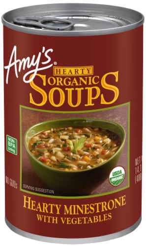 Amy's® Organic Hearty Minestrone with Vegetables Perspective: front