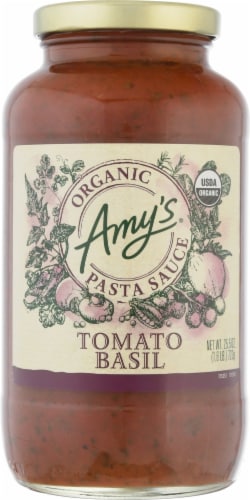 Amy's Organic Tomato Basil Pasta Sauce Perspective: front