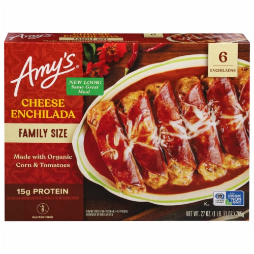 Amy's® Organic Frozen Cheese Enchilada Family Size Perspective: front