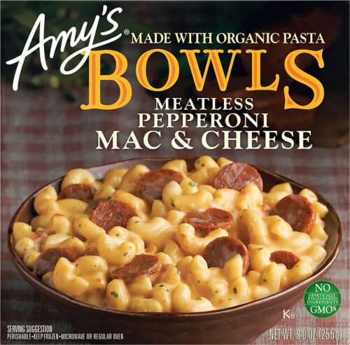 Amy's Meatless Pepperoni Mac & Cheese Bowl Perspective: front