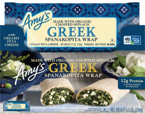 Amy's® Greek Spanakopita Wrap Perspective: front