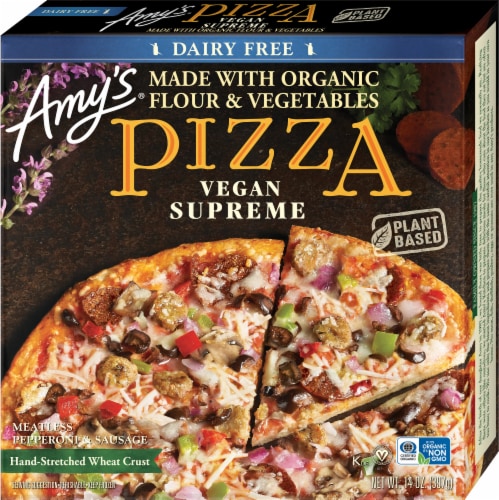 Amy's® Vegan Supreme Frozen Pizza Perspective: front