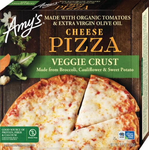 Amy's Cheese Gluten Free Veggie Crust Personal Frozen Pizza, 9.1 oz ...