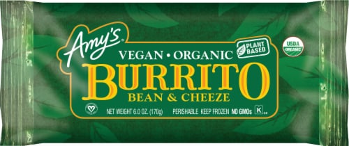 Amy's® Vegan Bean and Cheeze Burrito Perspective: front