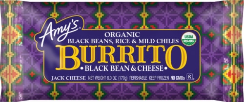 Amy’s® Organic Black Bean & Cheese Burrito Perspective: front
