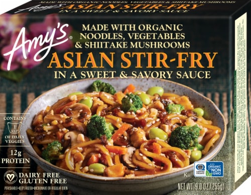 Amy's® Asian Stir-Fry Frozen Meal Perspective: front