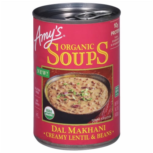 Amy's® Organic Del Makhani Creamy Lentil & Beans Soup Perspective: front