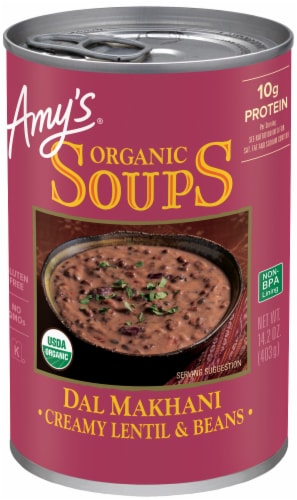 Amy's® Organic Del Makhani Creamy Lentil & Beans Soup Perspective: front