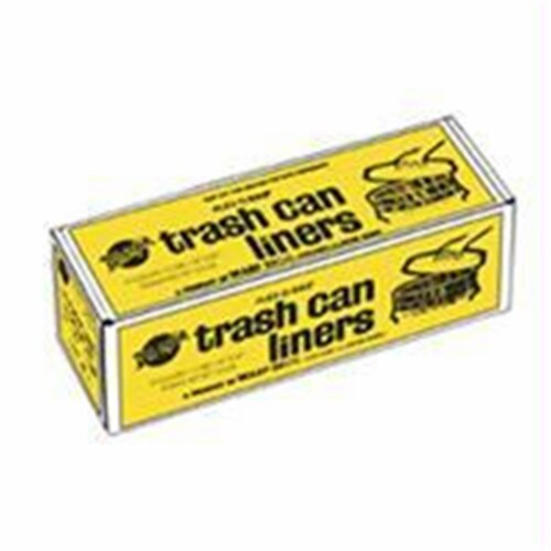 Flex-O-Bag® Trash Can Liners and Contractor Bags, 55 Gal, 1.75 Mil, 36 in X 56 In, Black, Perspective: front