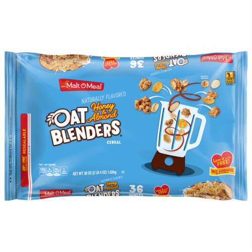 Malt-O-Meal® Honey Almond Oat Blenders Family Size Bag Cereal Perspective: front
