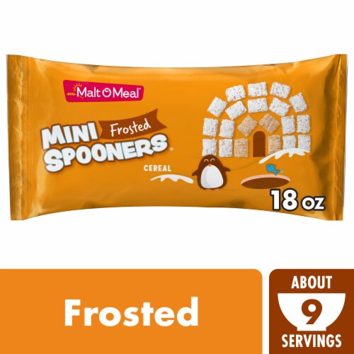 Malt-O-Meal Frosted Mini Spooners Bag Cereal Perspective: front