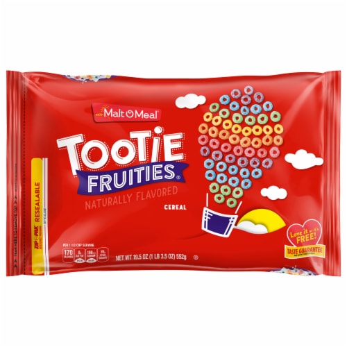 Malt-O-Meal Tootie Fruities Bag Cereal Perspective: front