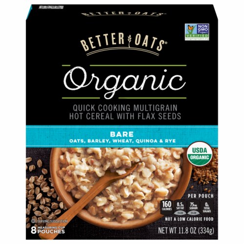 Better Oats® Organic Bare Instant Multigrain Hot Cereal Perspective: front