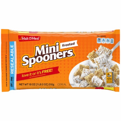 Malt-O-Meal® Frosted Mini Spooners Bag Cereal Perspective: front