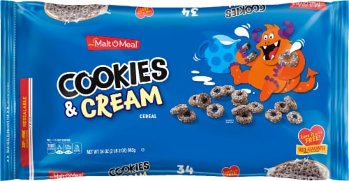 Malt-O-Meal® Cookies & Cream Cereal Perspective: front