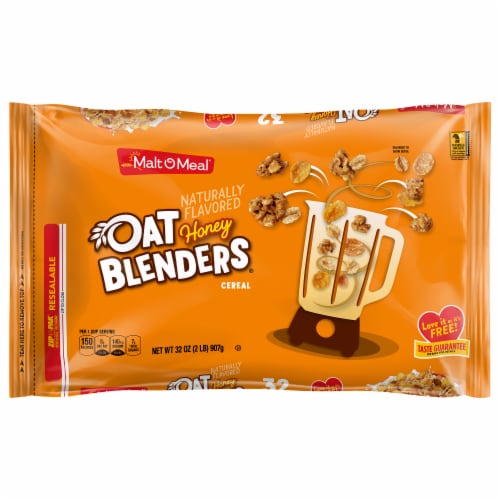 Malt-O-Meal® Honey Oat Blenders® Family Size Bag Cereal Perspective: front