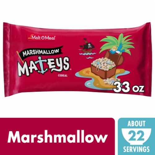 Malt-O-Meal Marshmallow Mateys Family Size Bag Cereal Perspective: front